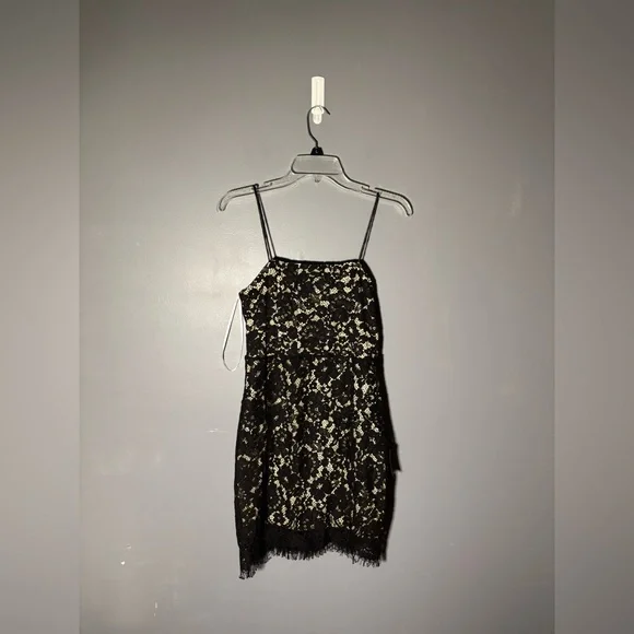 Lulus Keep It Social Black Lace Bodycon Mini Dress Size Medium - Picture 2 of 7